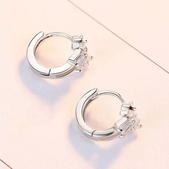 Bow Inlaid Zirconia Decorative Delicate Earrings - Picture 5 of 10